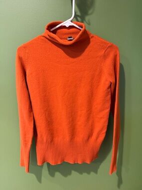 French Connection Rollneck Women’s Burnt Orange Turtleneck Sweater, NWOT